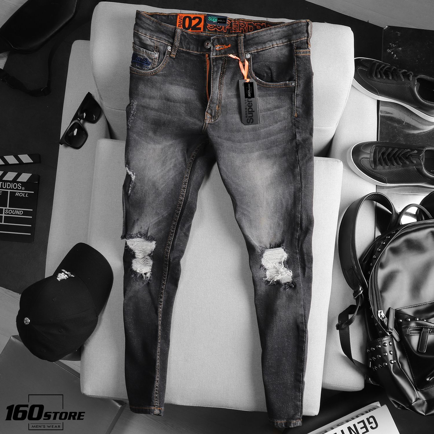QUẦN JEAN S.DRY RIPPED