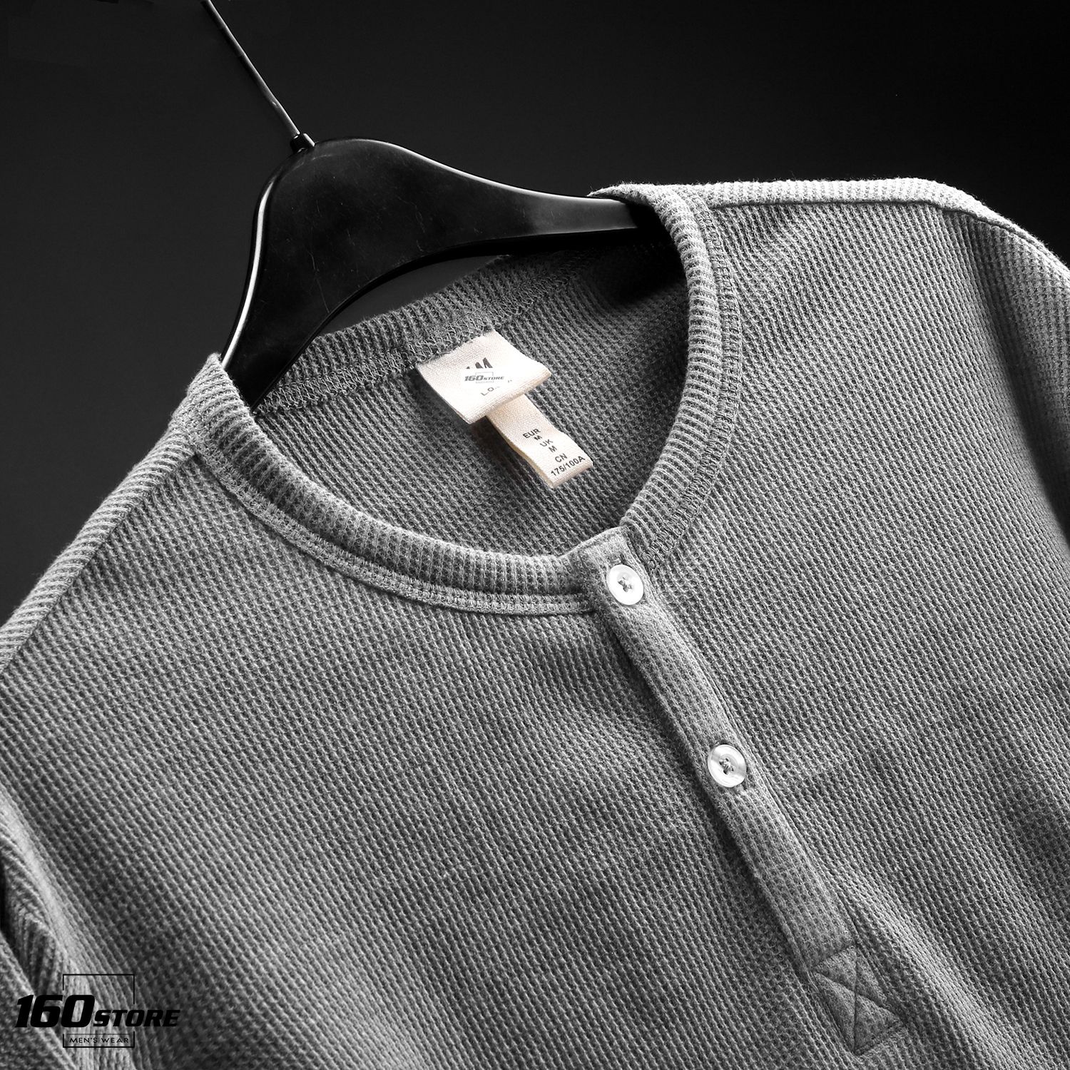 Áo thun H&M henley waffle