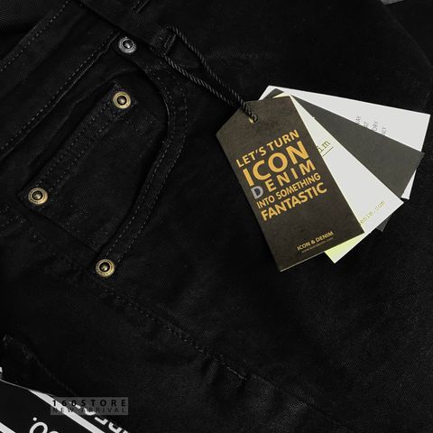 Icon & Denim Ripped Jeans with Zip