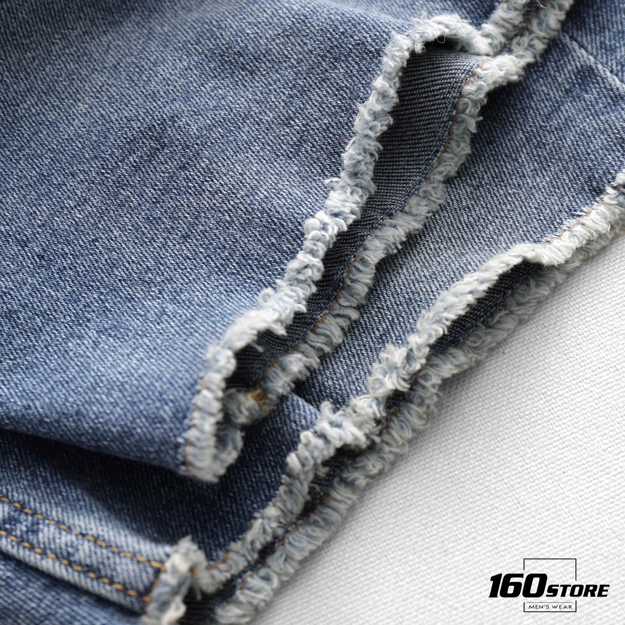 Quần short jeans BOUTON ripped