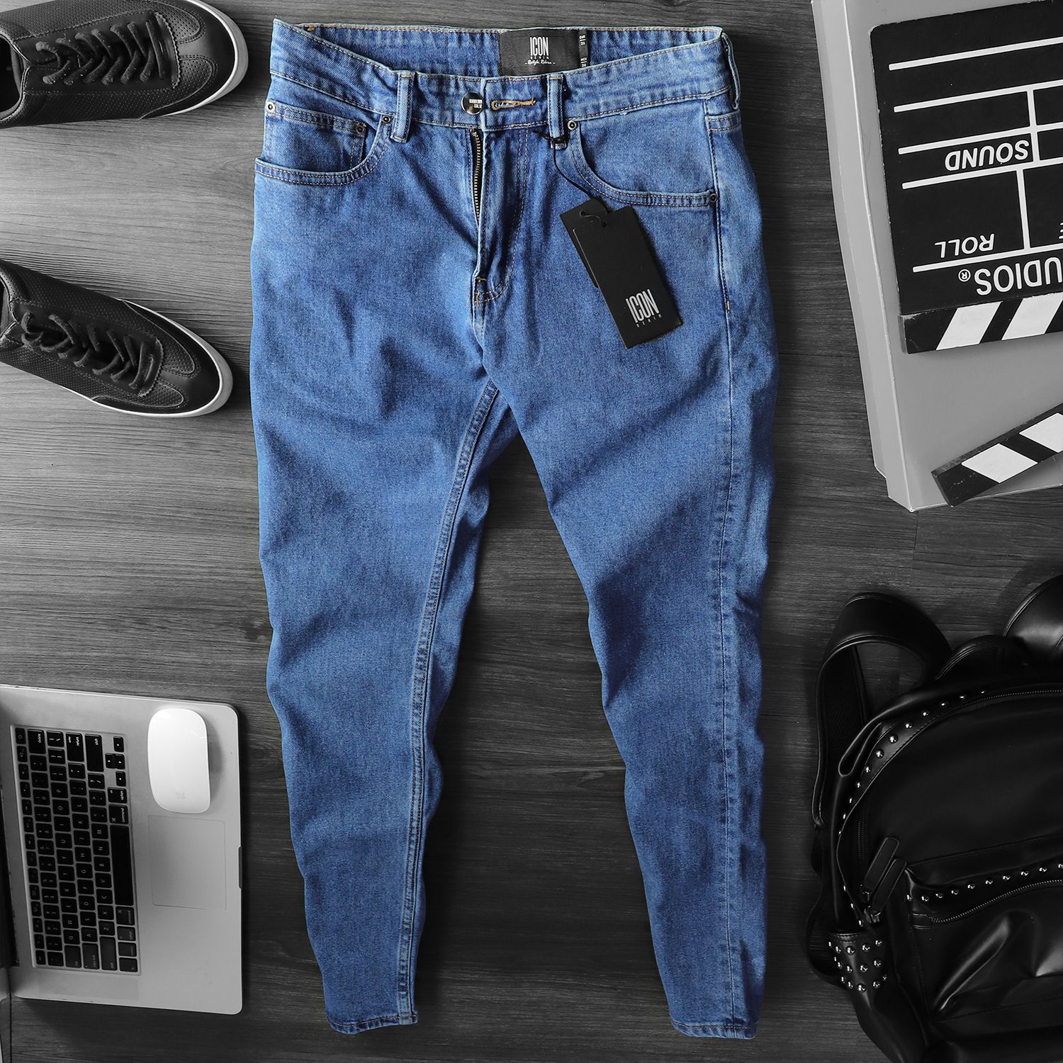 Quần Jean ICON DENIM Dark Blue Slim