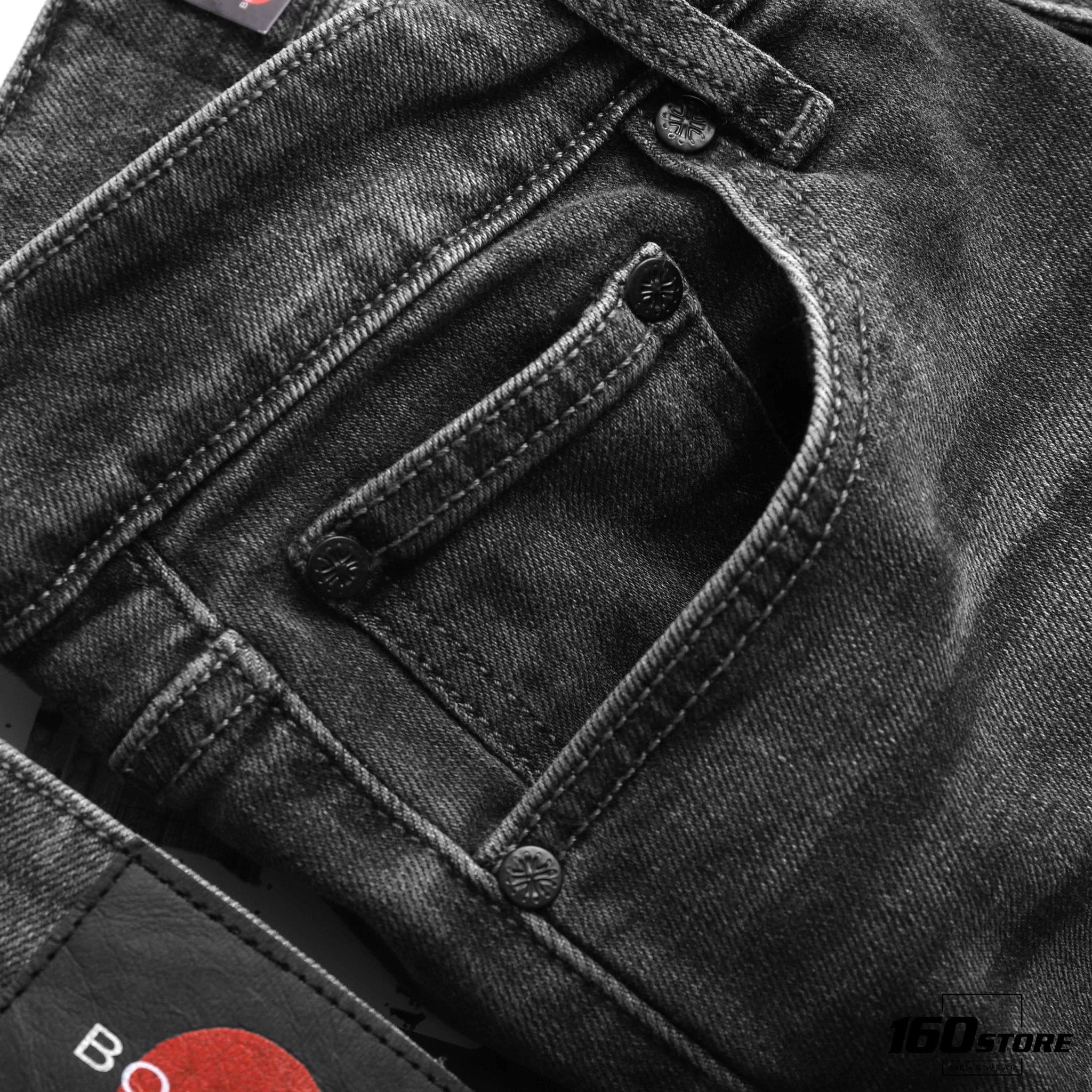 Quần jeans BOUTON Dark Gray skinny