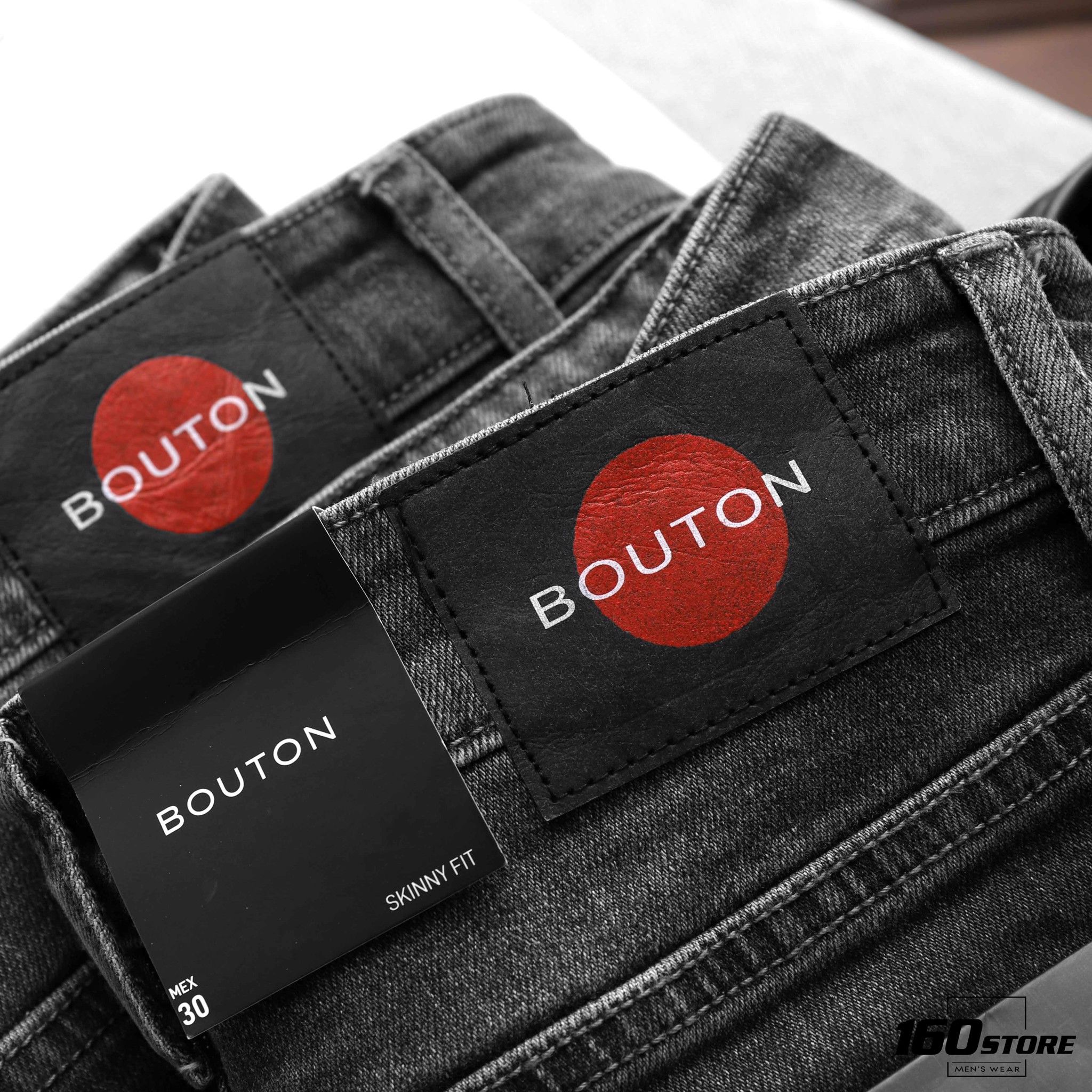 Quần jeans BOUTON Dark Gray skinny