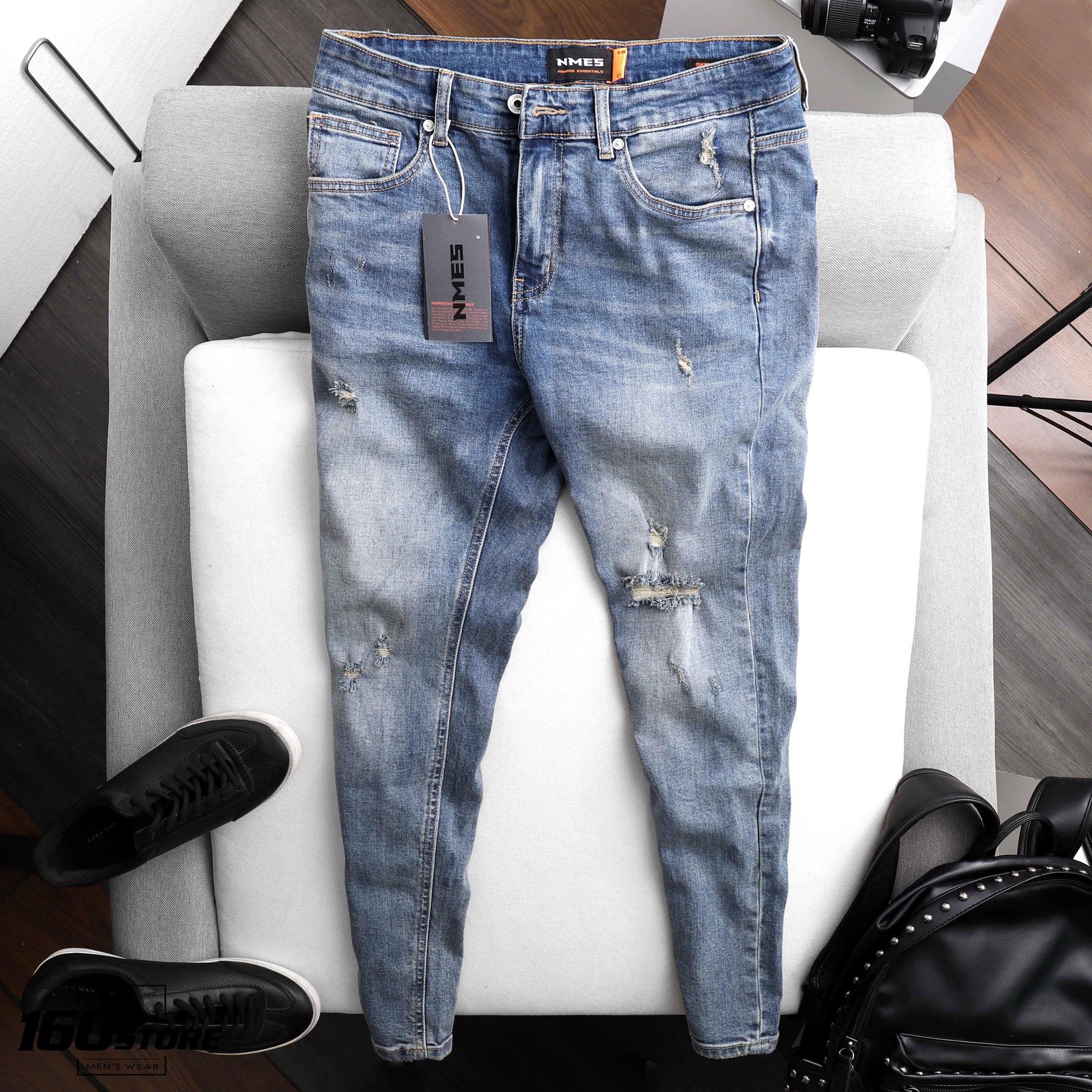 Quần jeans NOMOUS ESSENTIALS ripped skinny