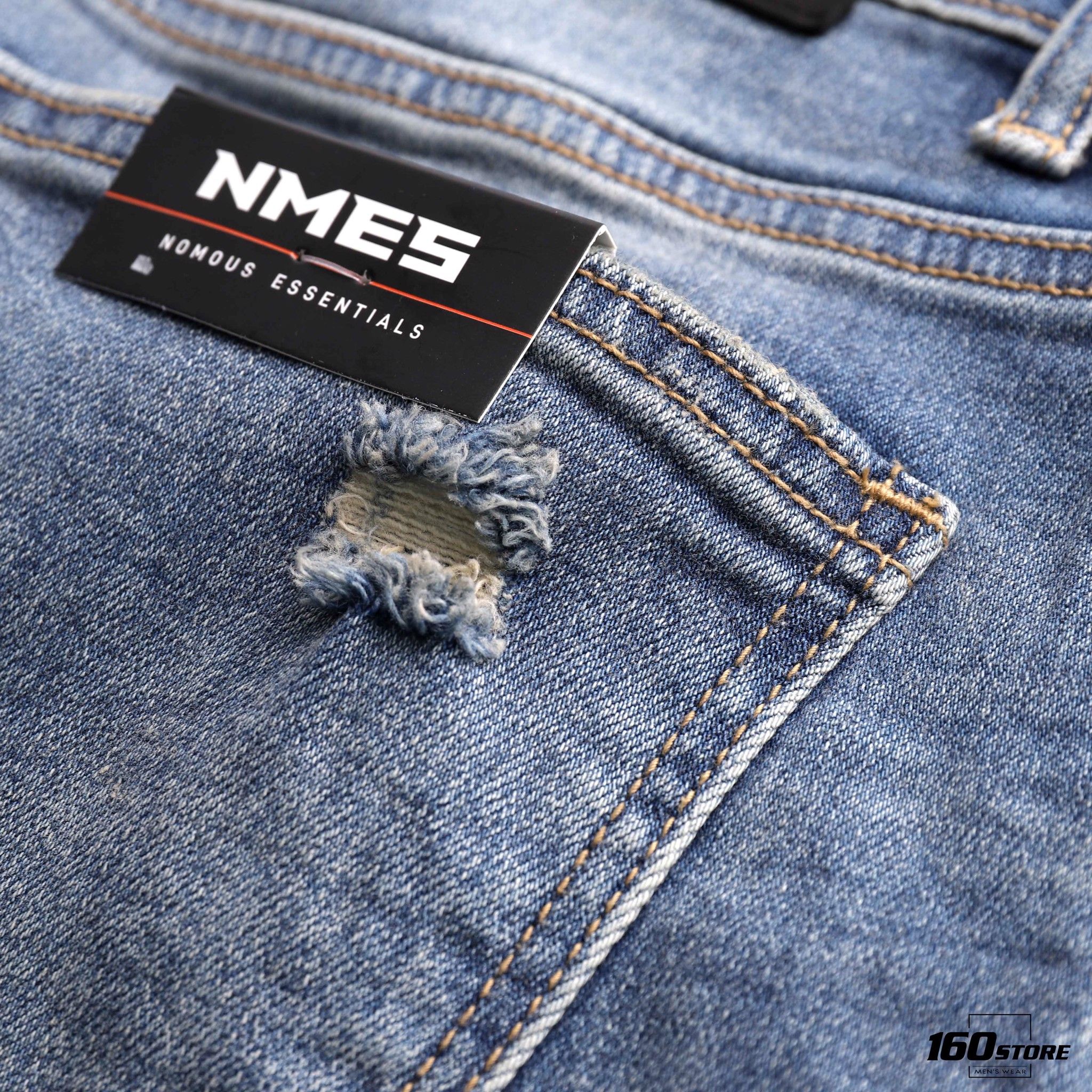Quần jeans NOMOUS ESSENTIALS ripped skinny