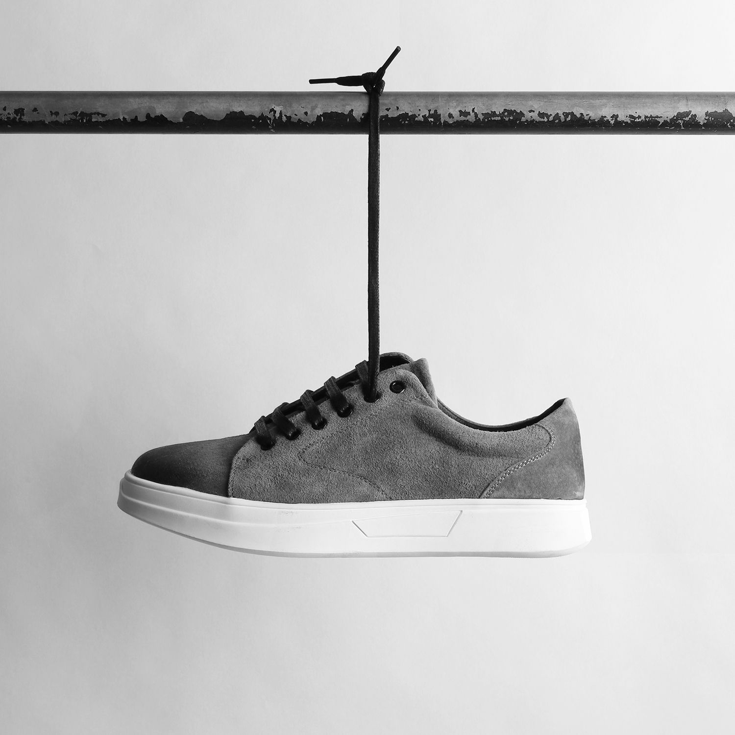 Giày ICON DENIM Gray da lộn