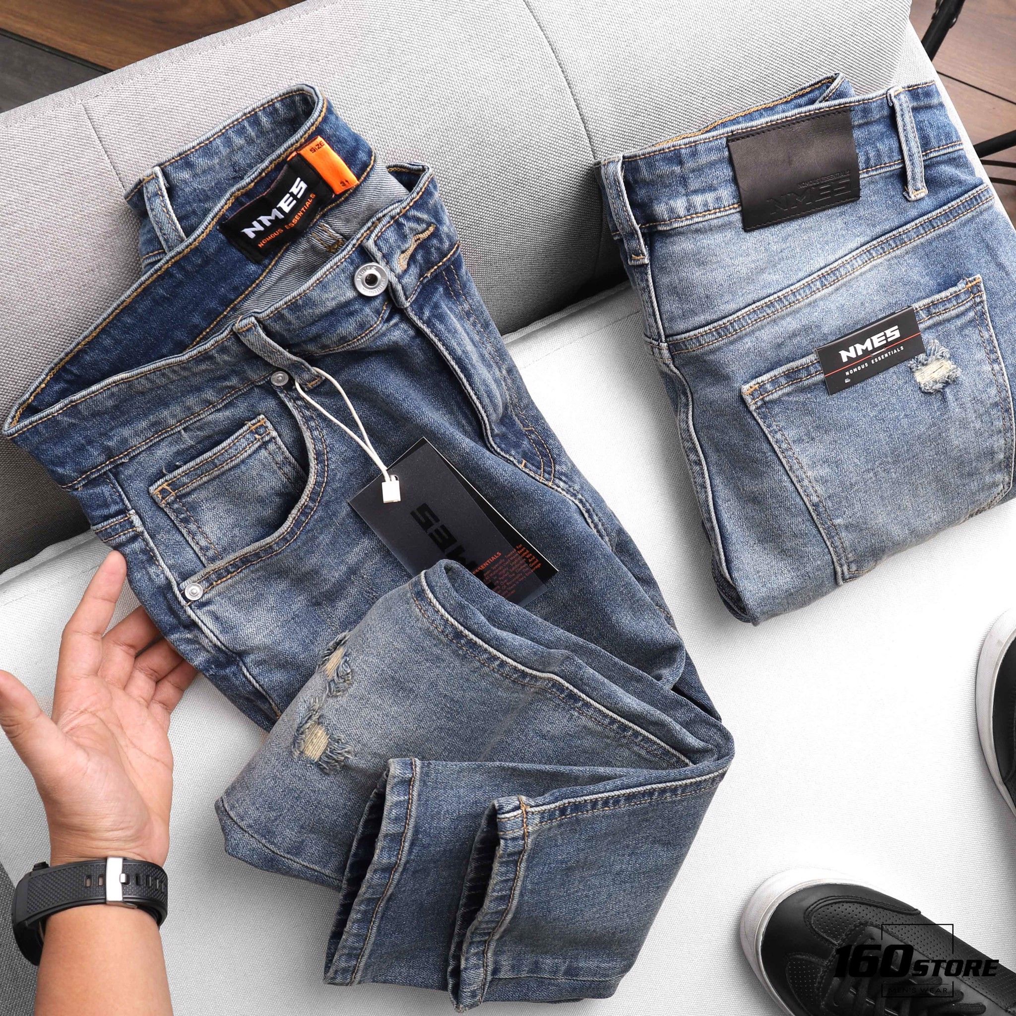 Quần jeans NOMOUS ESSENTIALS ripped skinny