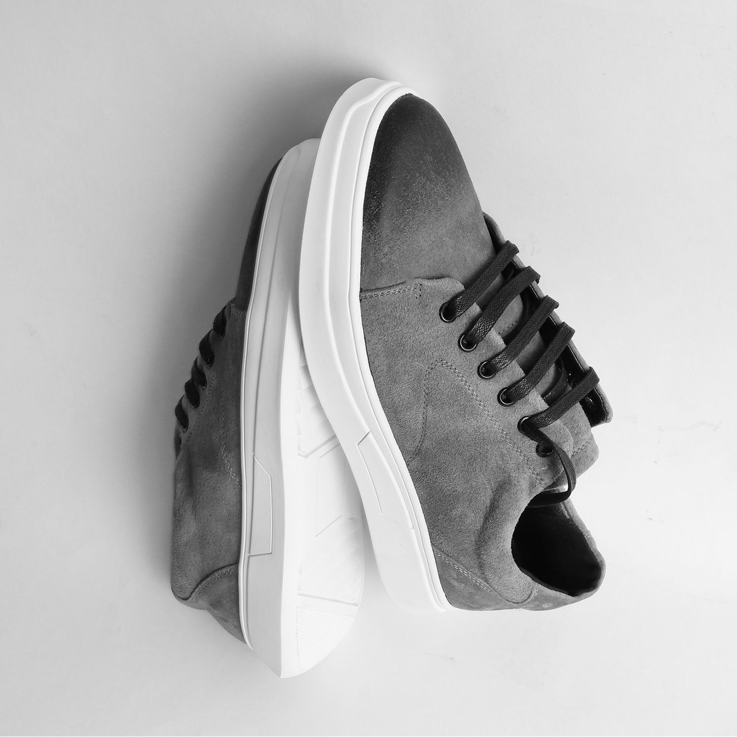 Giày ICON DENIM Gray da lộn