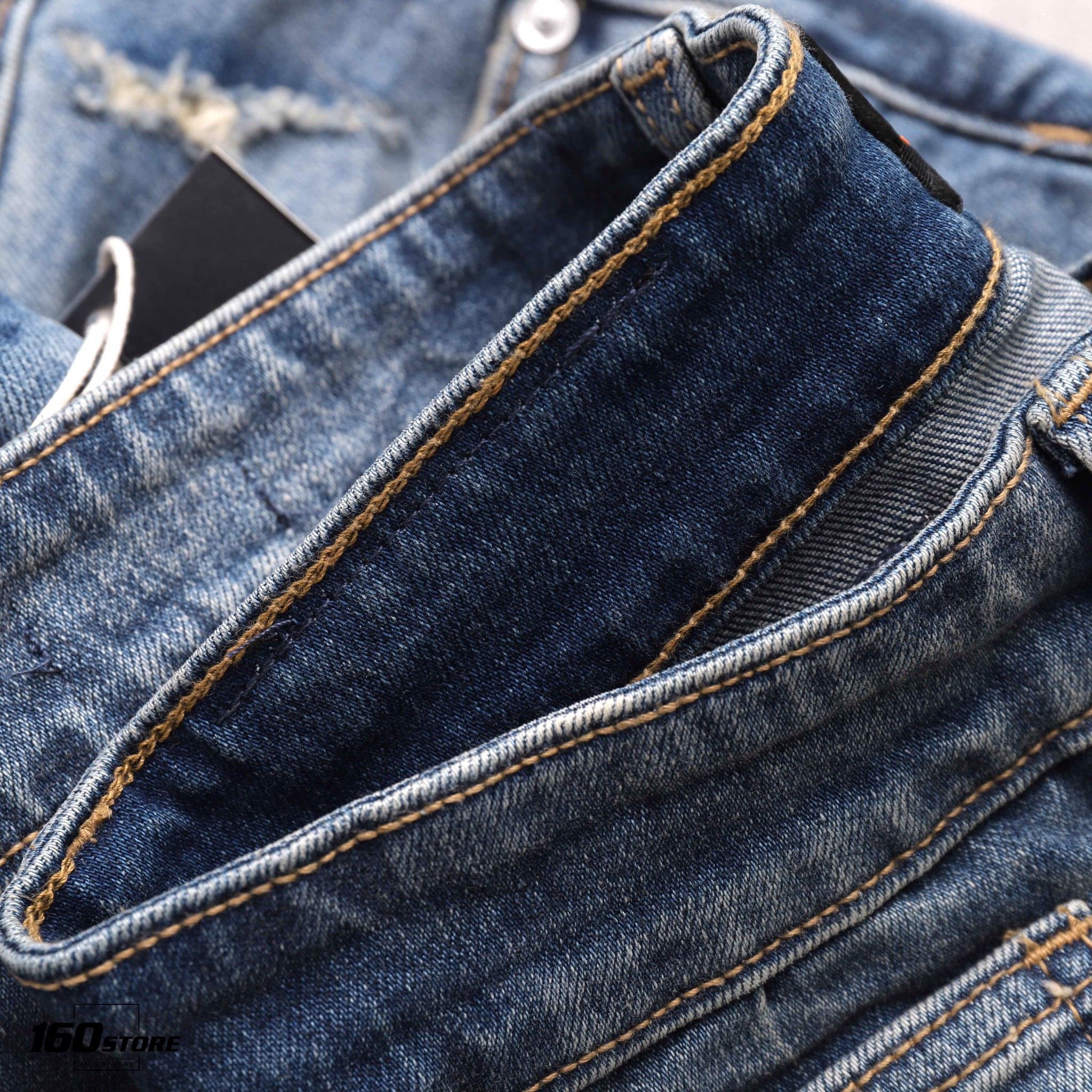 Quần jeans NOMOUS ESSENTIALS ripped skinny