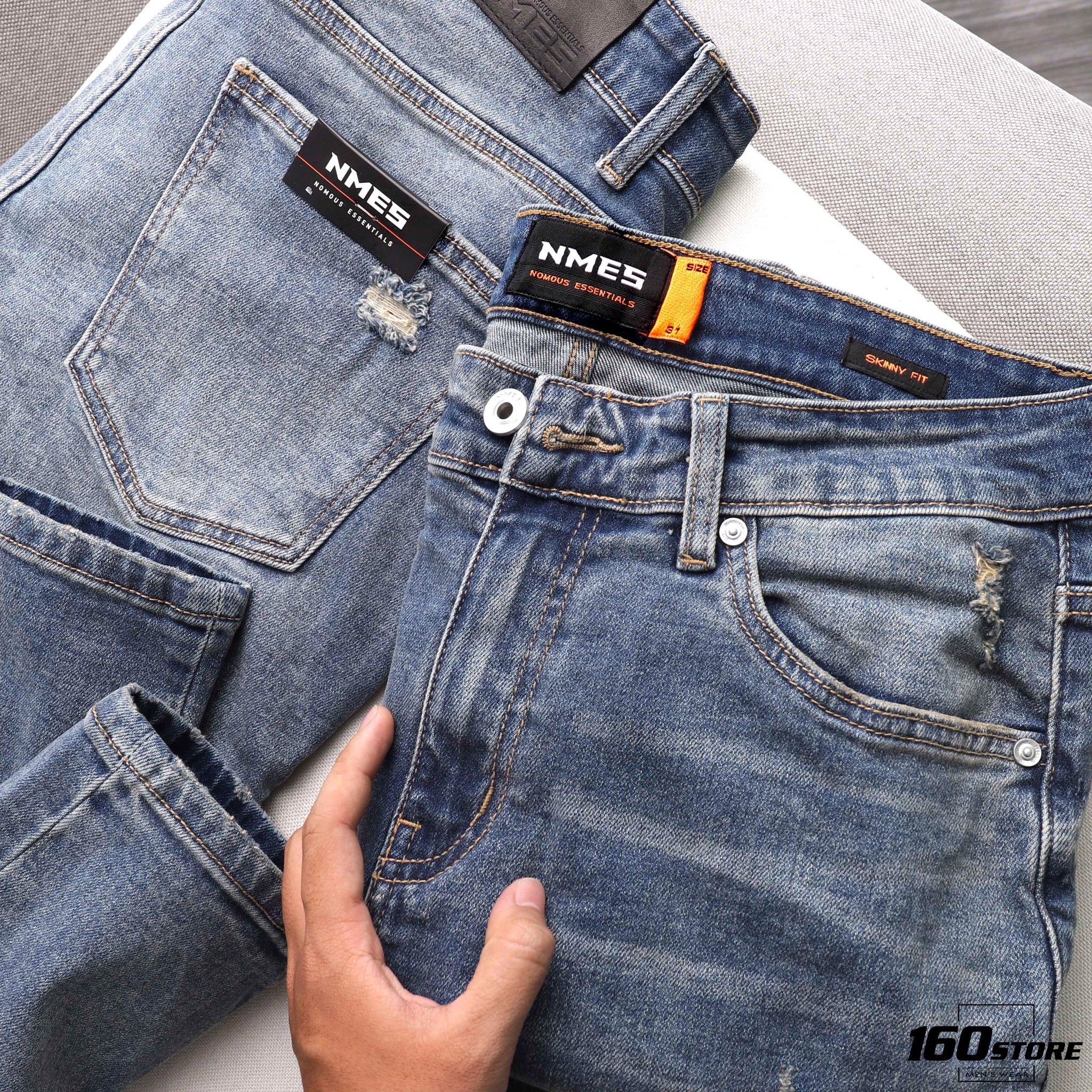 Quần jeans NOMOUS ESSENTIALS ripped skinny