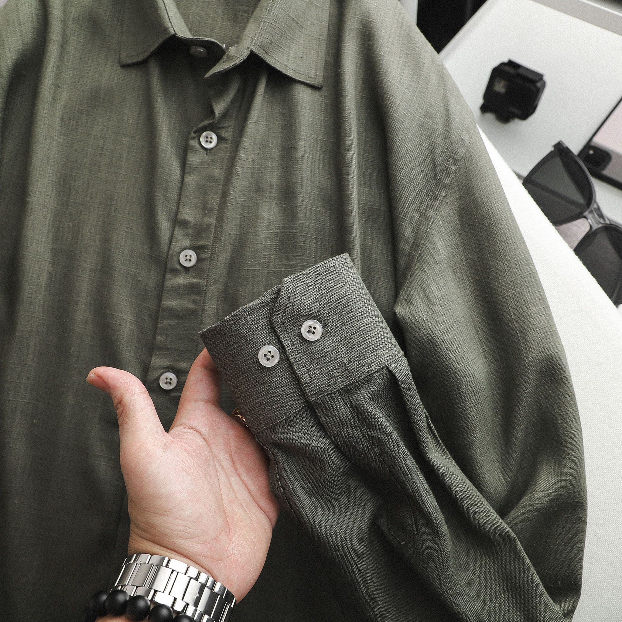 Áo sơmi NOMOUS ESSENTIALS linen ss21