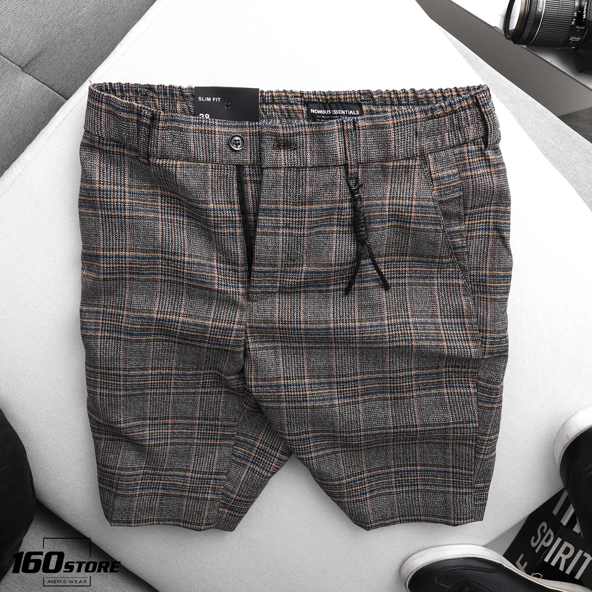 Quần short tây caro NOMOUS ESSENTIALS slim