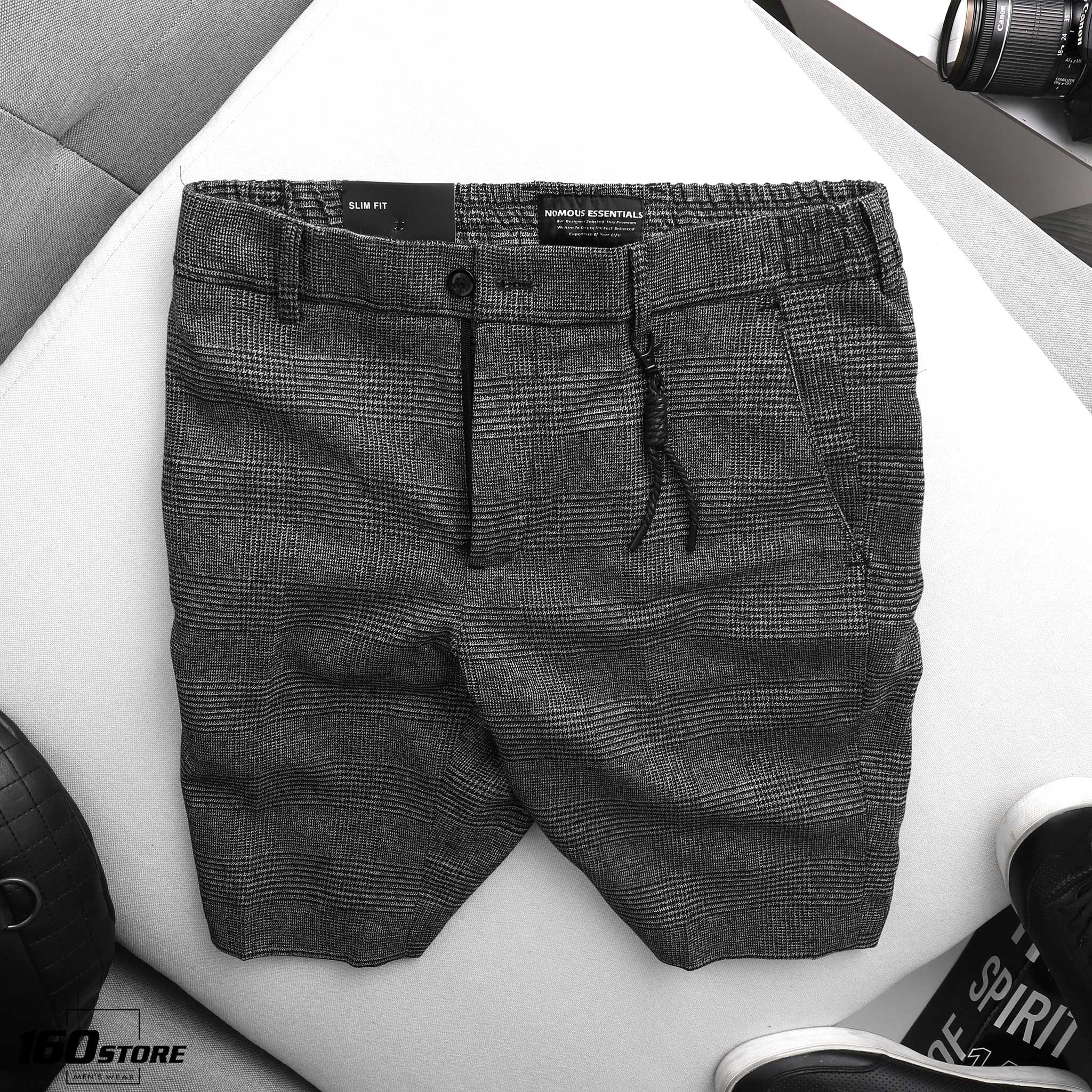 Quần short tây caro NOMOUS ESSENTIALS slim