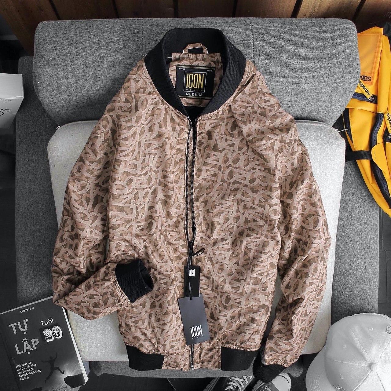 Áo khoác bomber ICON DENIM Logo Mania ss20