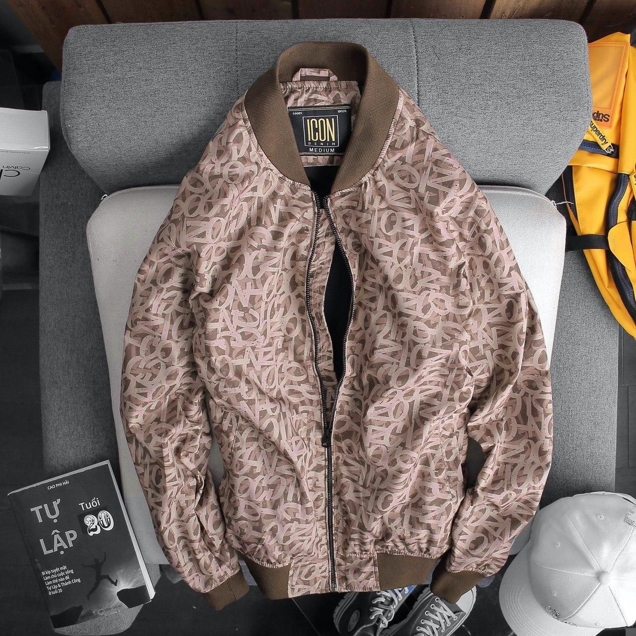 Áo khoác bomber ICON DENIM Logo Mania ss20