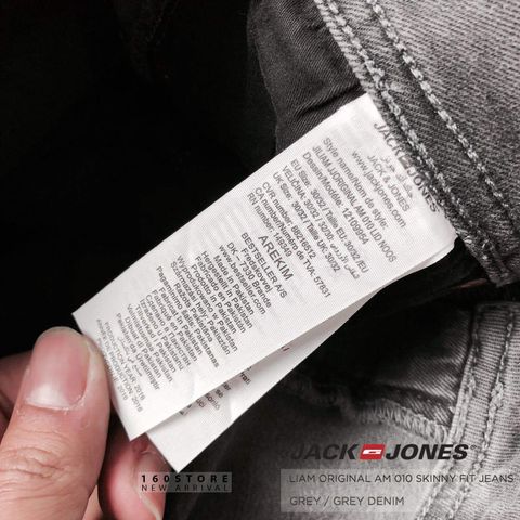 J.&.J Liam Grey Skinny Jeans