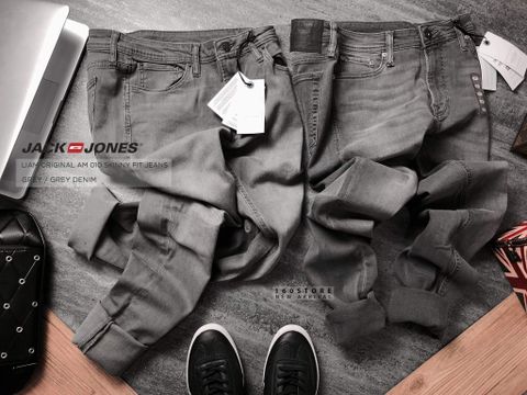 J.&.J Liam Grey Skinny Jeans