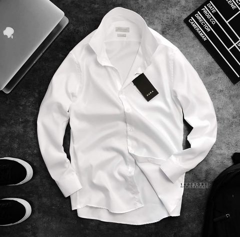 ZRA Textured Wave Shirts (cổ Pháp)