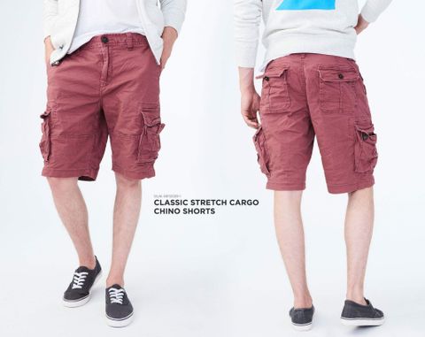 AER0P0STALE Classic Cargo Chino Shorts