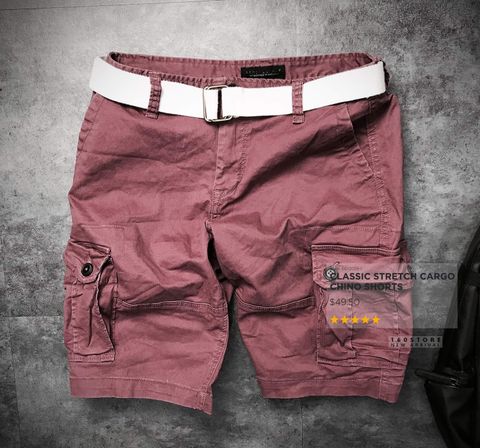 AER0P0STALE Classic Cargo Chino Shorts