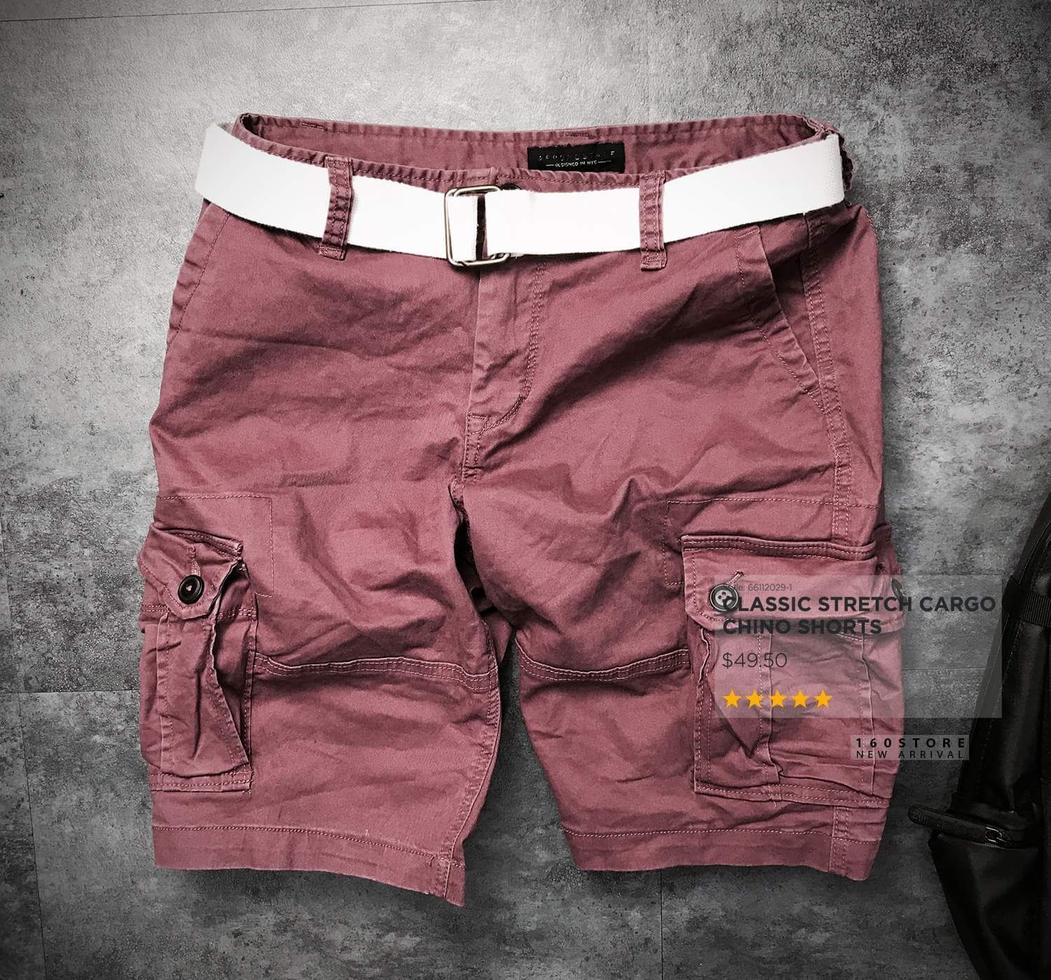 AER0P0STALE Classic Cargo Chino Shorts