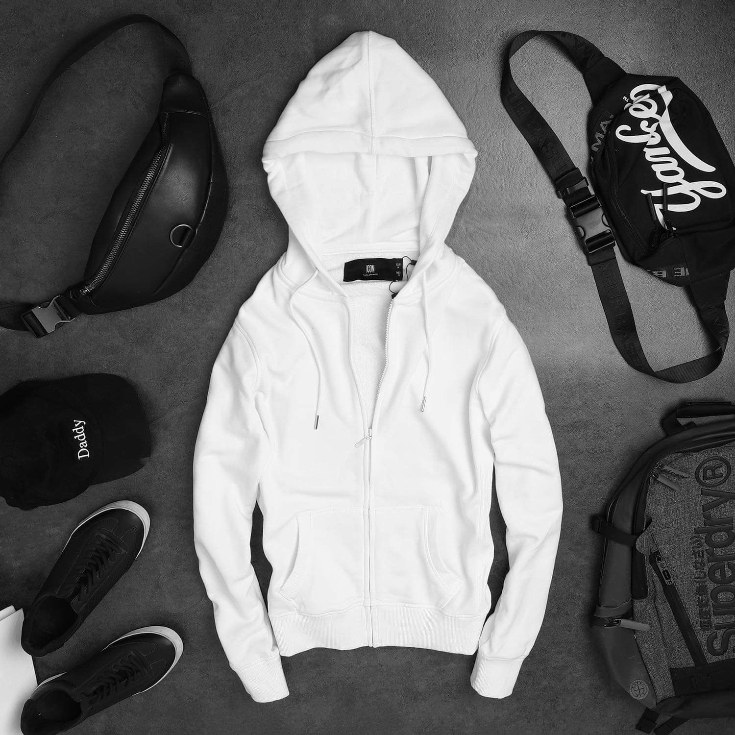 Áo khoác ICON DENIM hooded zip