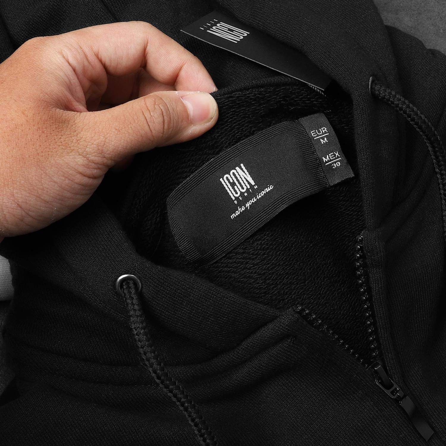 Áo khoác ICON DENIM hooded zip