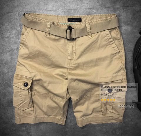 AER0P0STALE Classic Cargo Chino Shorts