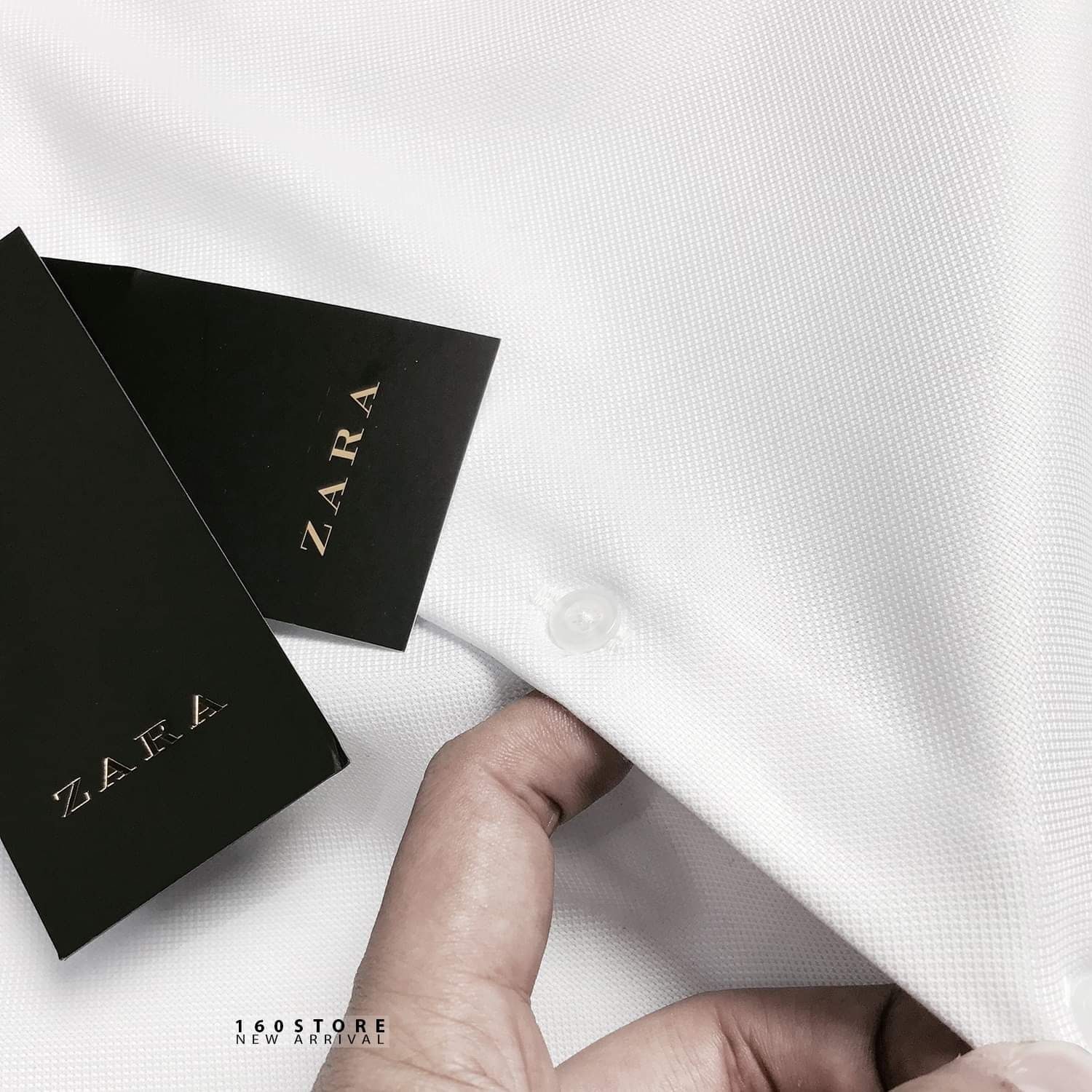 ZRA Textured Wave Shirts (cổ Pháp)