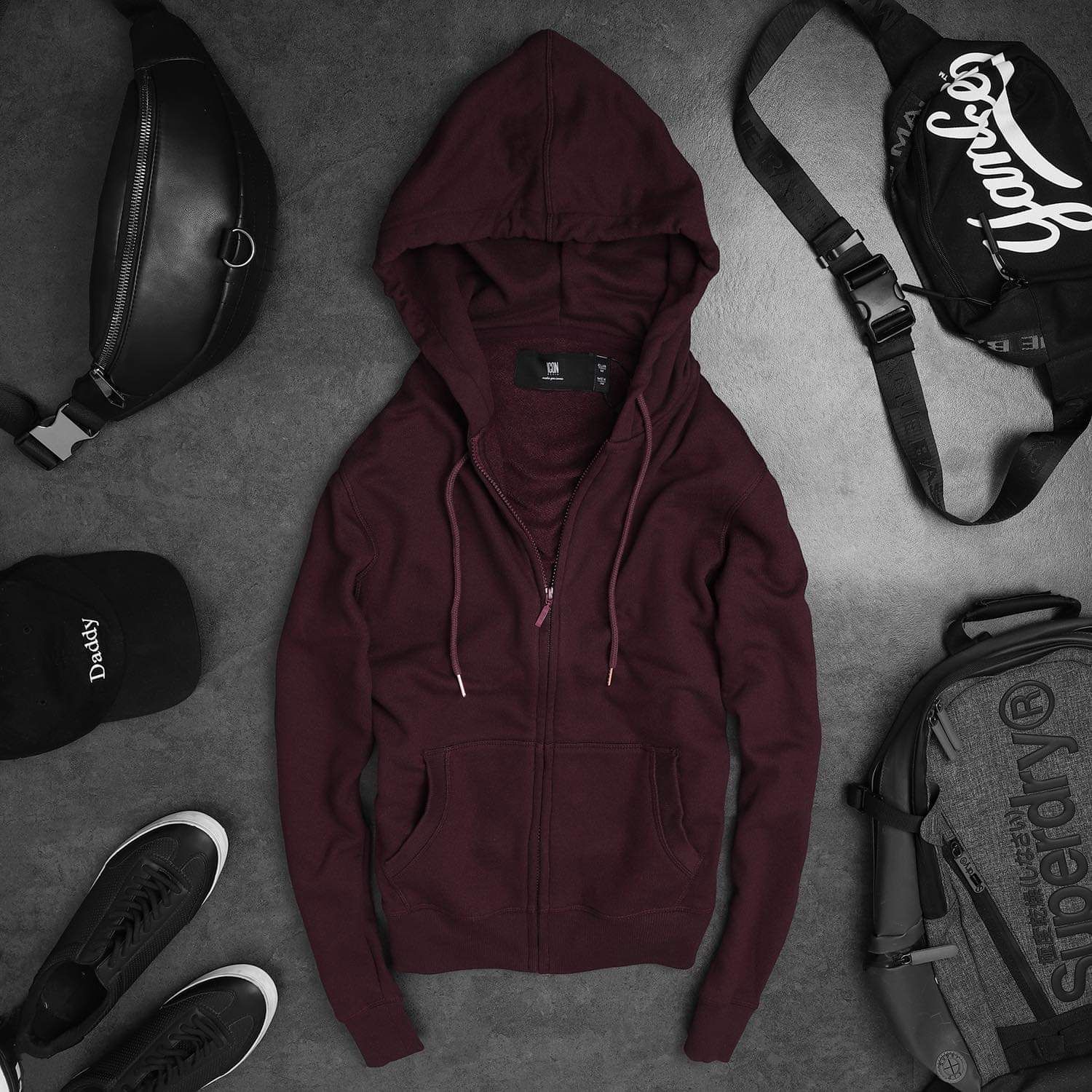 Áo khoác ICON DENIM hooded zip