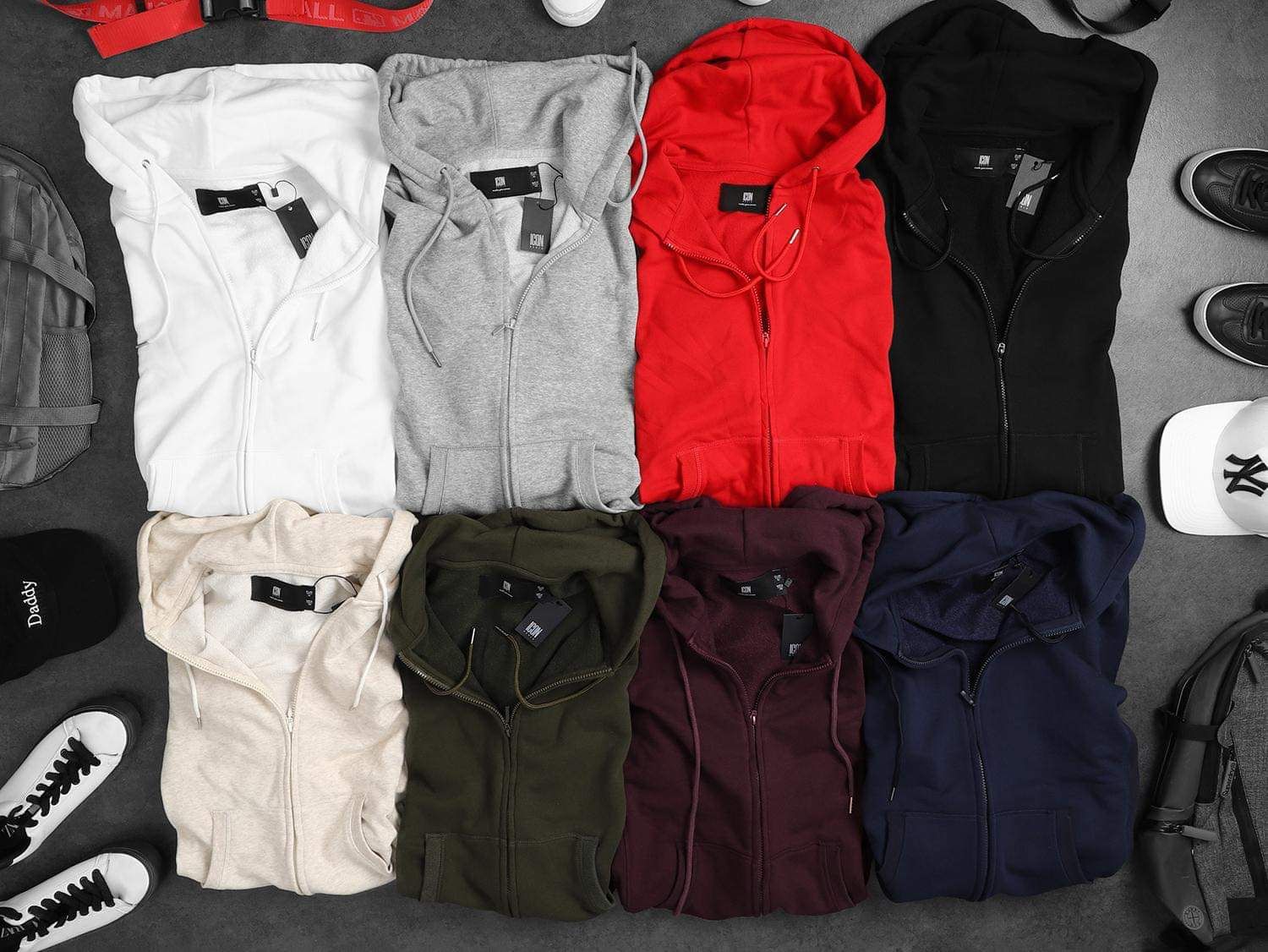 Áo khoác ICON DENIM hooded zip