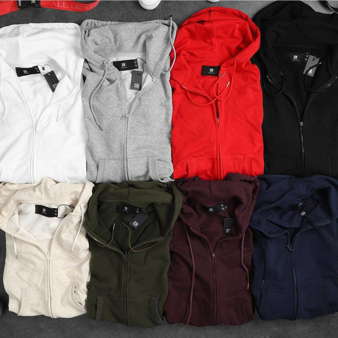 Áo khoác ICON DENIM hooded zip