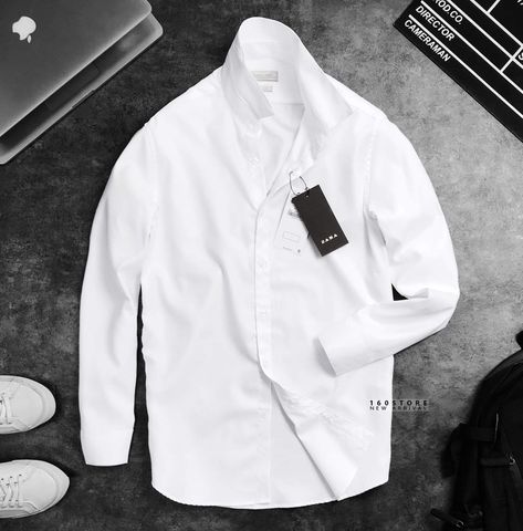 ZRA Textured Wave Shirts (cổ Đức)