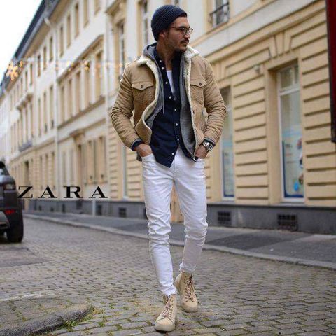 ZRA Slim Fit Jeans In White