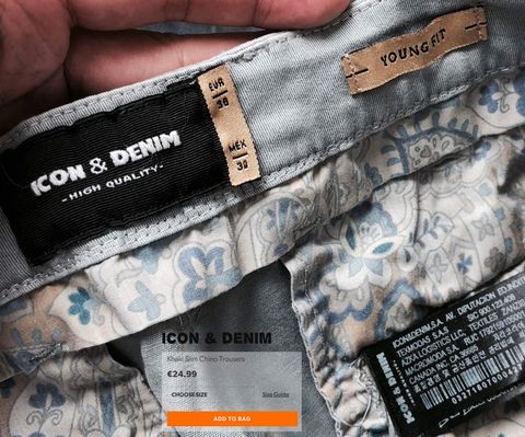 Icon & Denim Khaki Slim Chinos