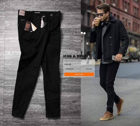 Icon & Denim Khaki Slim Chinos