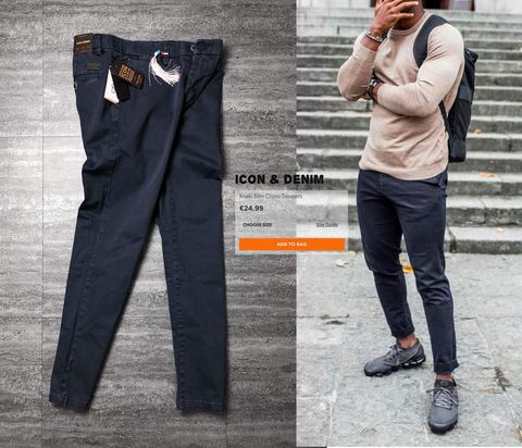 Icon & Denim Khaki Slim Chinos