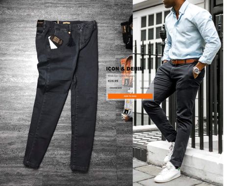 Icon & Denim Khaki Slim Chinos