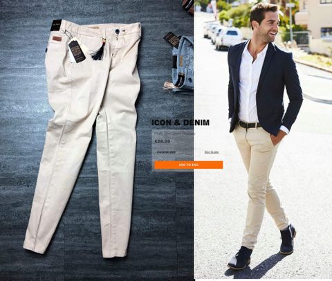 Icon & Denim Khaki Slim Chinos