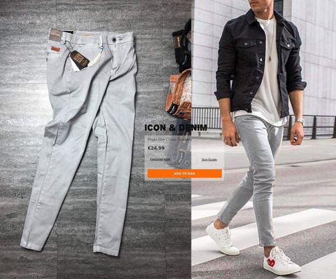 Icon & Denim Khaki Slim Chinos