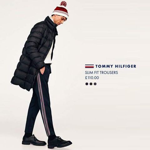 T0MMY Side-Striped Slim Trousers