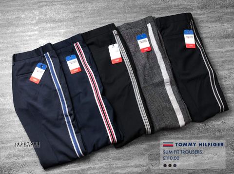 T0MMY Side-Striped Slim Trousers