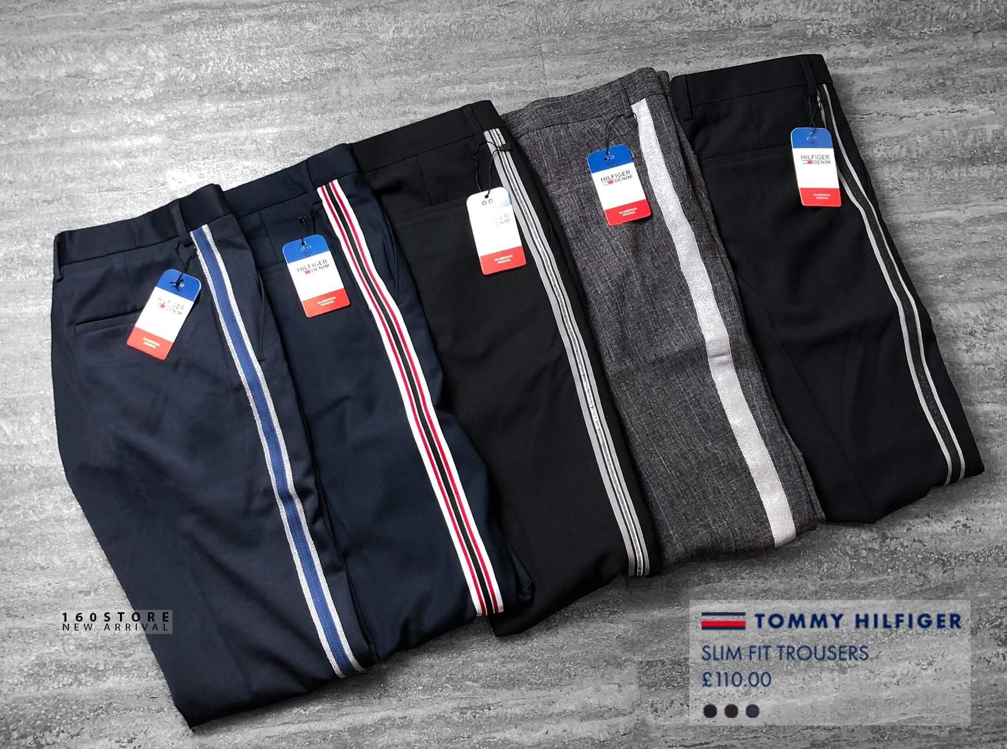 T0MMY Side-Striped Slim Trousers