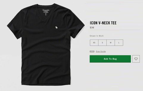 A&F Icon V-Neck Tees