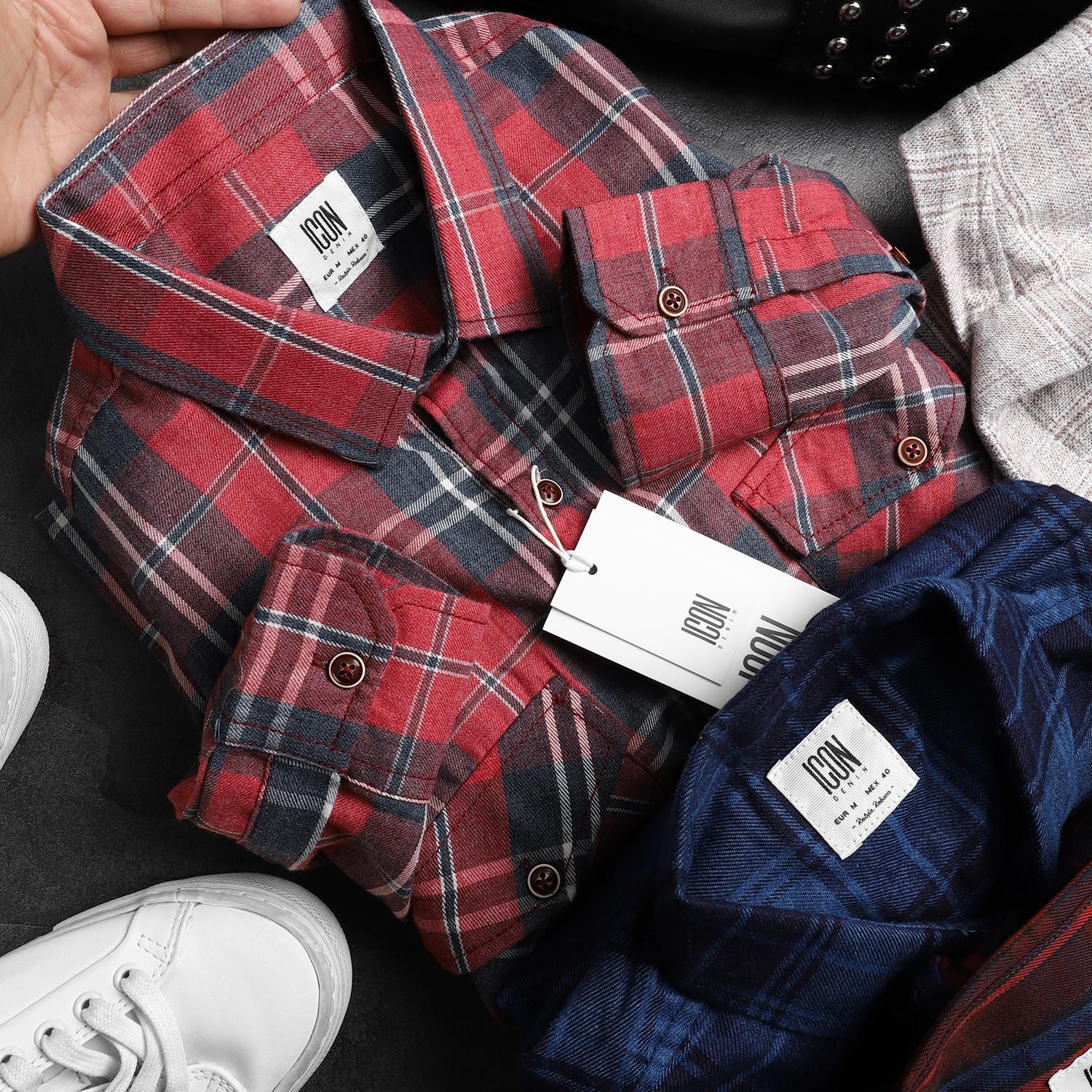 Áo sơmi ICON DENIM flannel