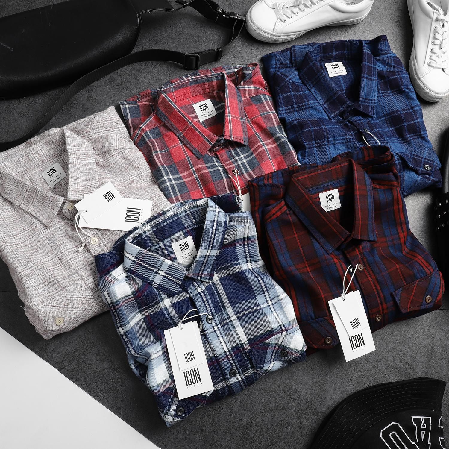 Áo sơmi ICON DENIM flannel