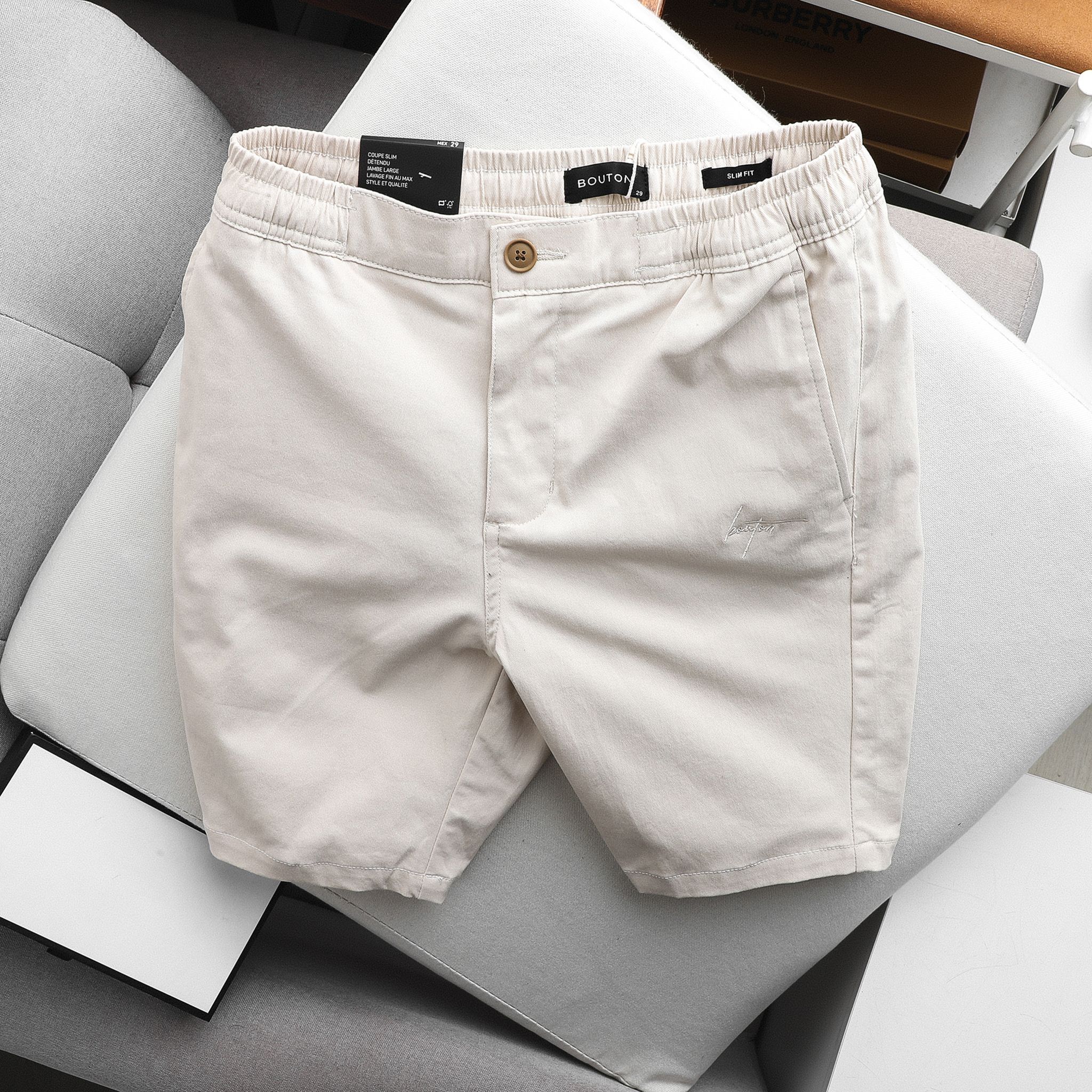 Quần Short Kaki BOUTON Slim