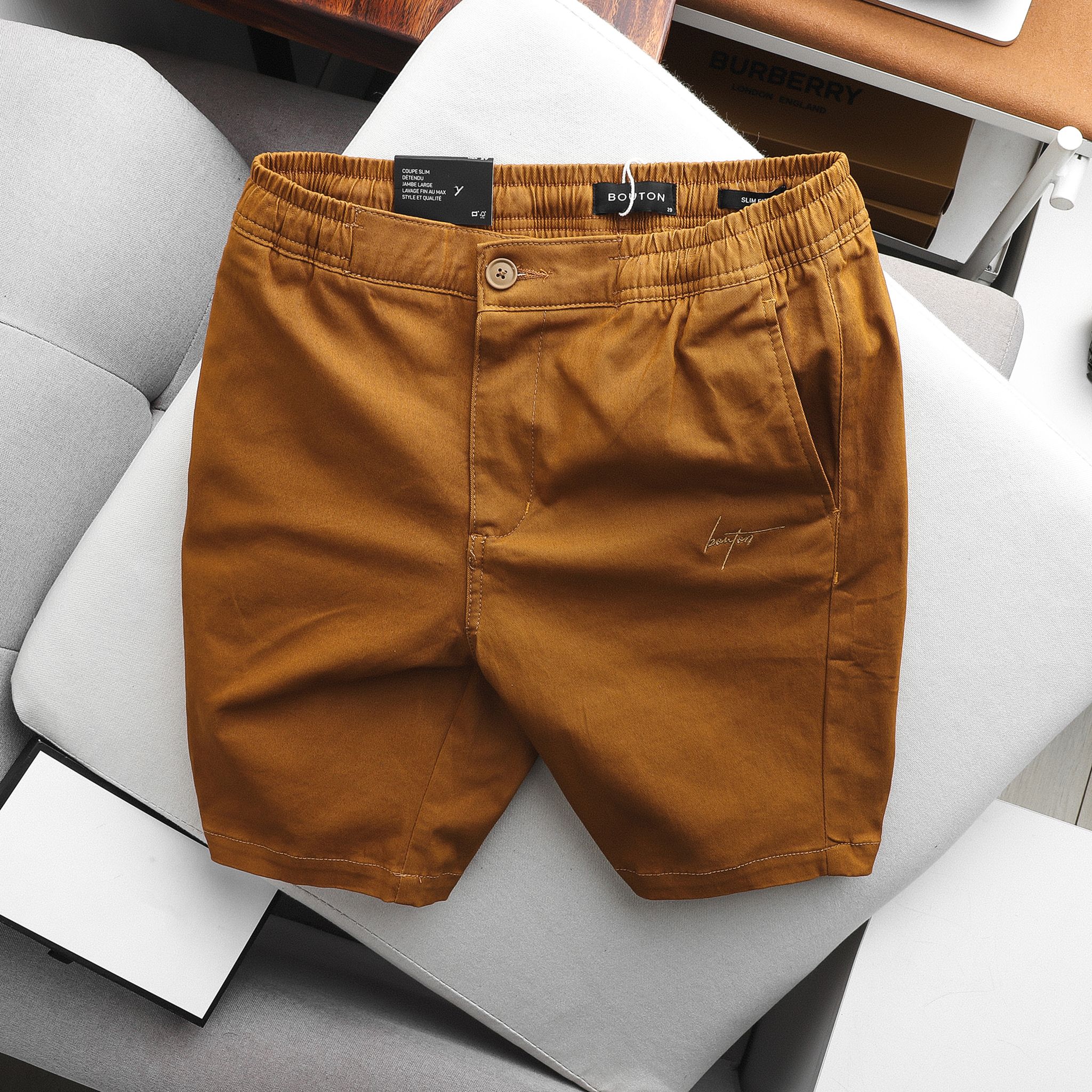 Quần Short Kaki BOUTON Slim