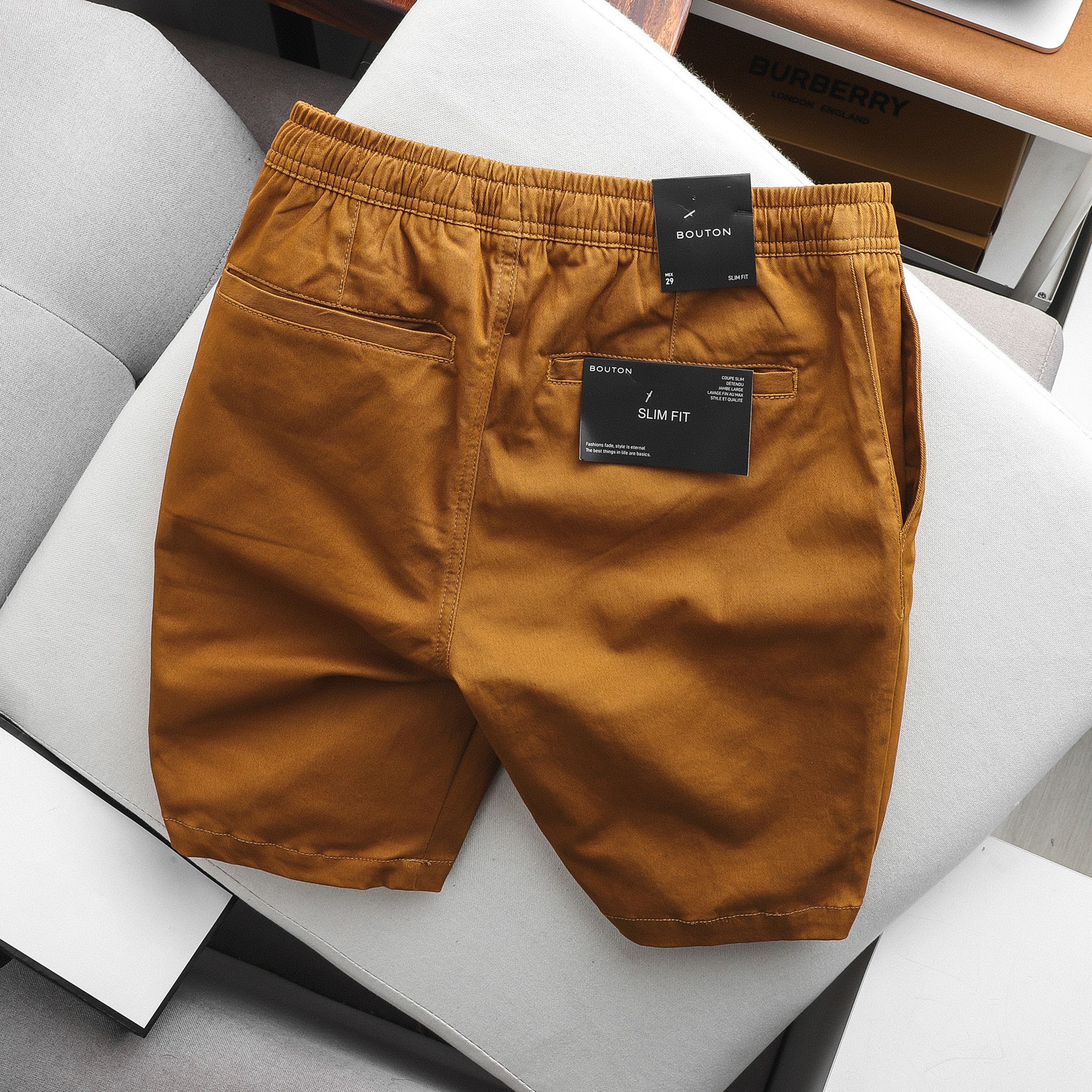 Quần Short Kaki BOUTON Slim
