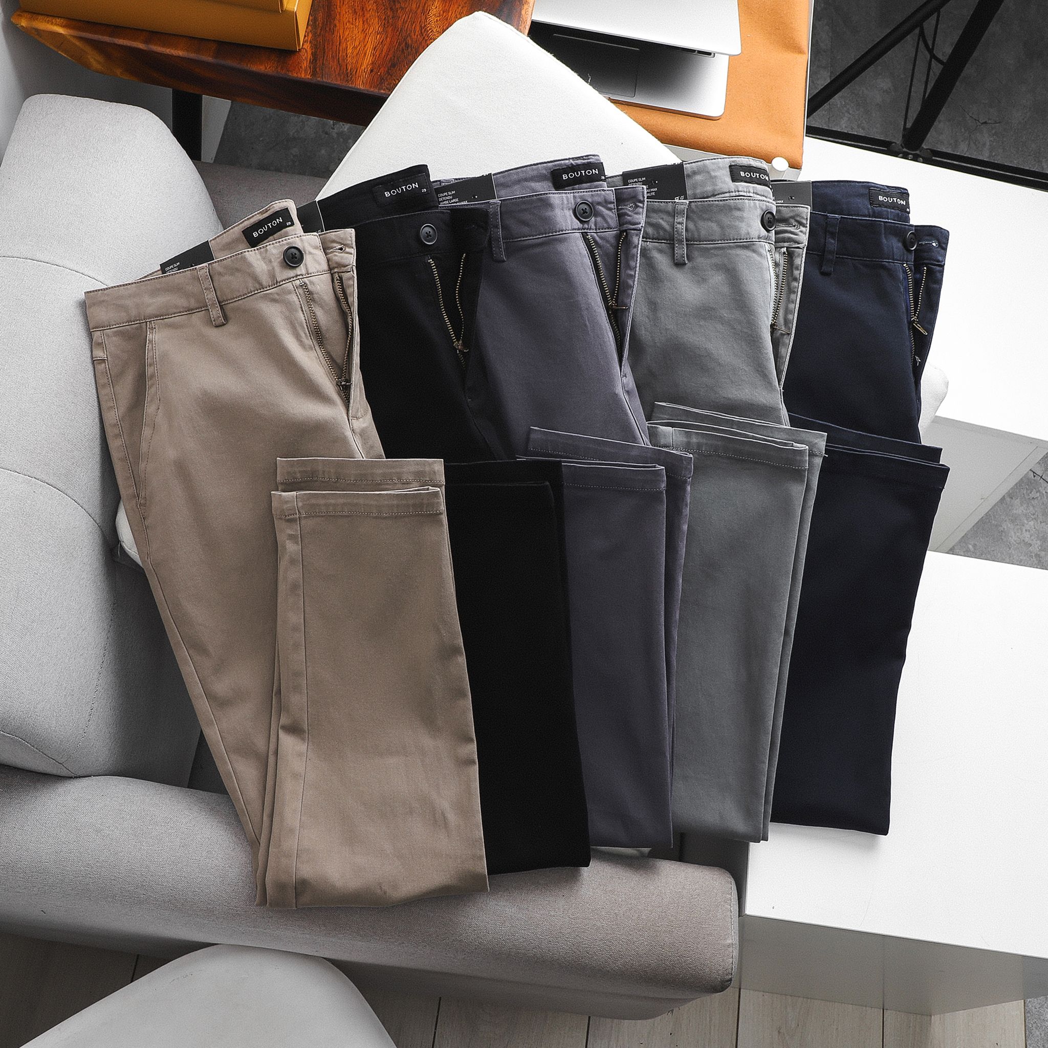 Quần Kaki BOUTON Slim